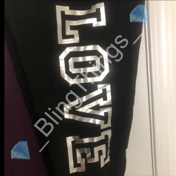 💎Pink bling shine crew and legging set💎 - Picture 3 of 5